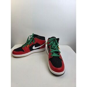 Nike Air Jordan 1 Mid SE DQ8417-006 Ugly Sweater Christmas DS Size 5.5Y